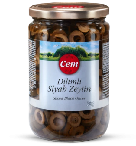 Dilimli Siyah Zeytin 300gr. Kavanoz