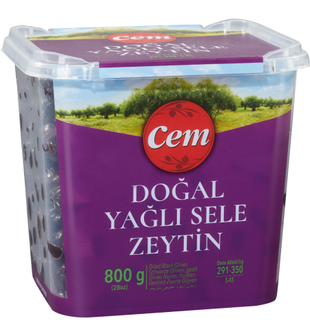 Doğal Yağlı Sele Siyah Zeytin S - XS 800gr.