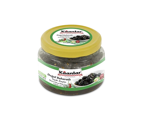 Sofralık Doğal Baharatlı Siyah Zeytin