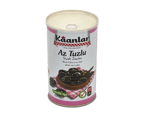 Doğal Salamura Az Tuzlu Siyah Zeytin